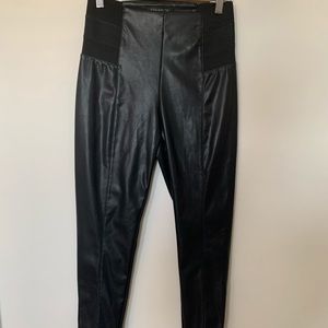 Dynamite Faux Leather Leggings. Black. Size Medium